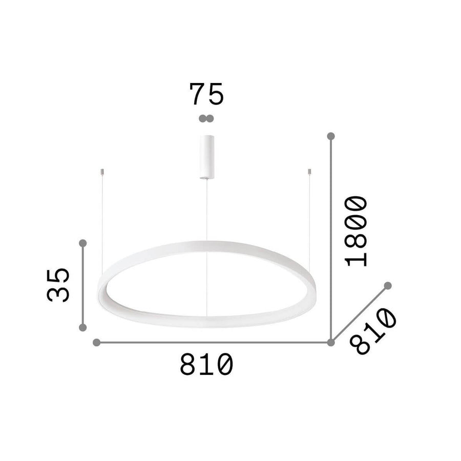 Suspension Gemini laiton, L 81 cm (269849)