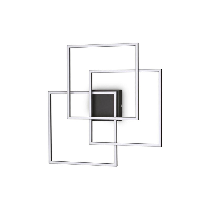 Plafonnier Frame noir, L 59,5 cm