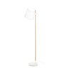 Lampadaire Axel blanc, bois