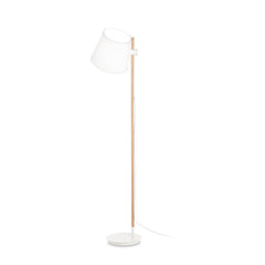 Lampadaire Axel blanc, bois