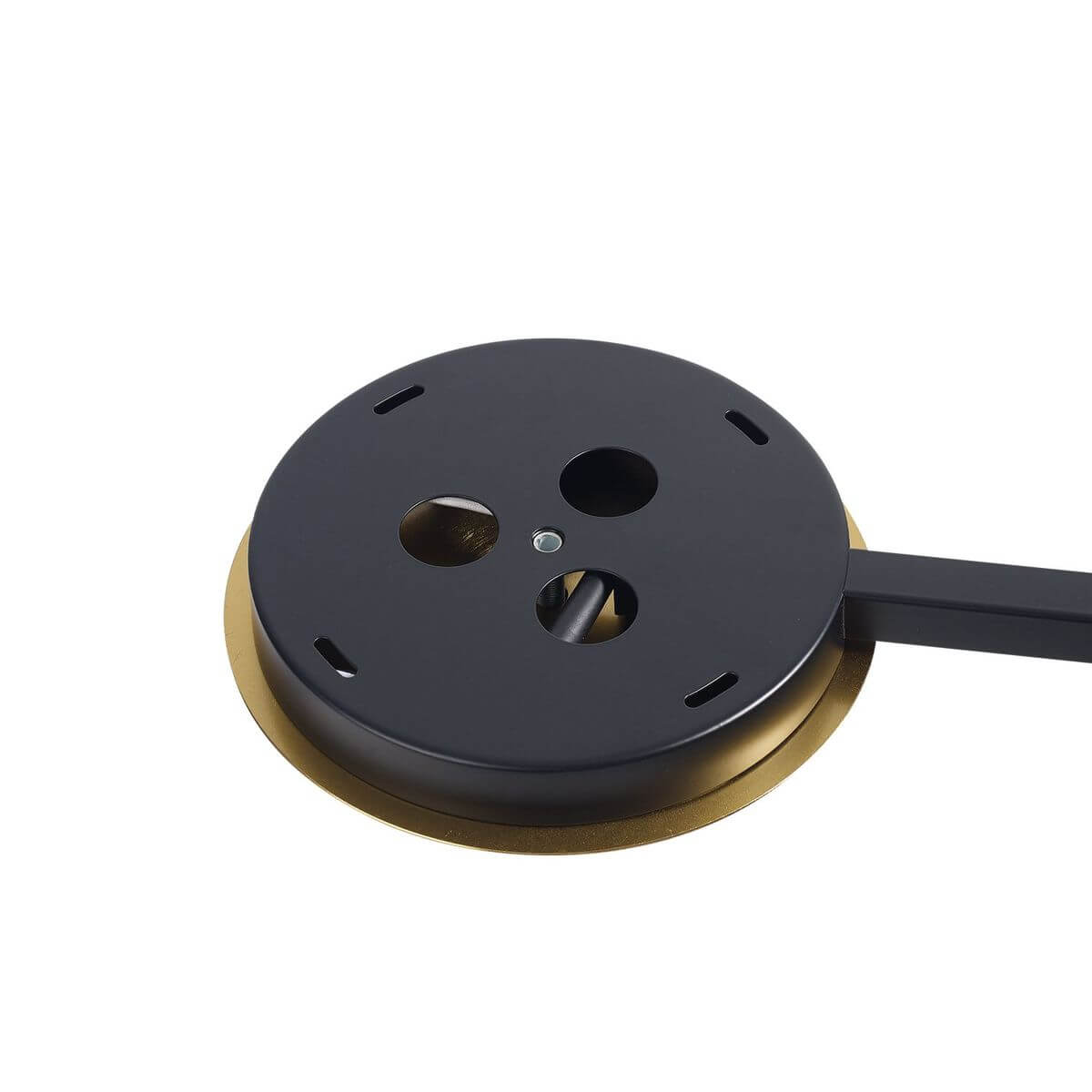 Plafonnier Birds 5 lumières noir, verre
