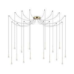 Suspension Lucciola laiton, verre