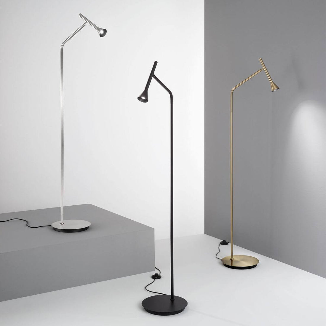 Lampadaire Diesis nickel