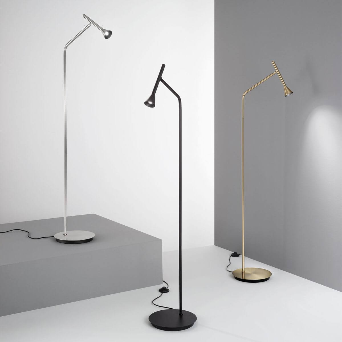 Lampadaire Diesis nickel