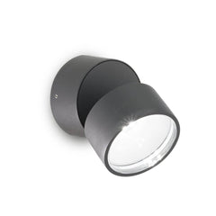 Applique extérieure Omega Round anthracite, verre (285467)