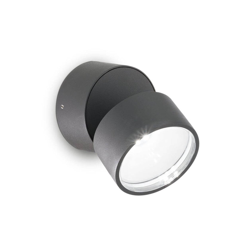Applique extérieure Omega Round anthracite, verre (285467)