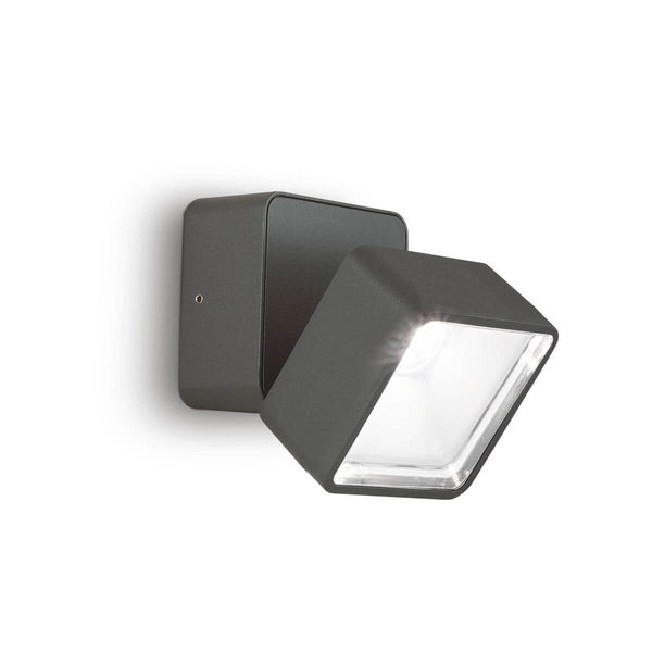 Applique extérieure Omega Square anthracite, verre
