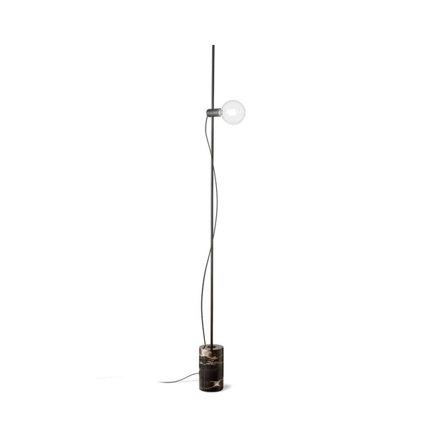 Lampadaire EVA noir, marbre