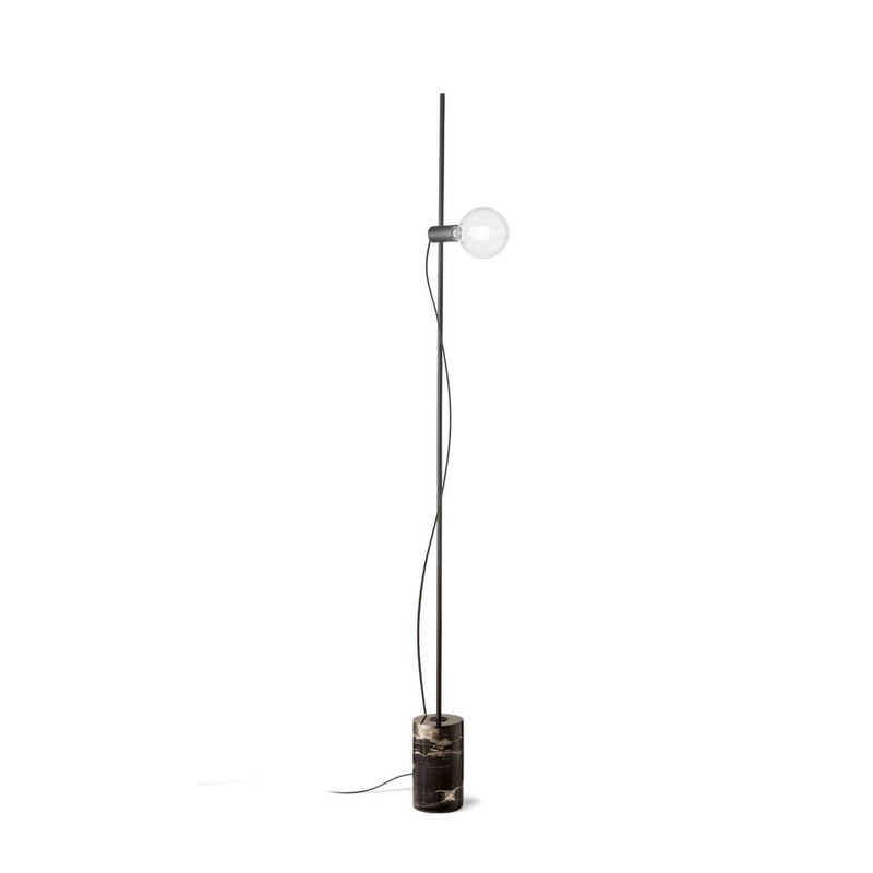 Lampadaire EVA noir, marbre
