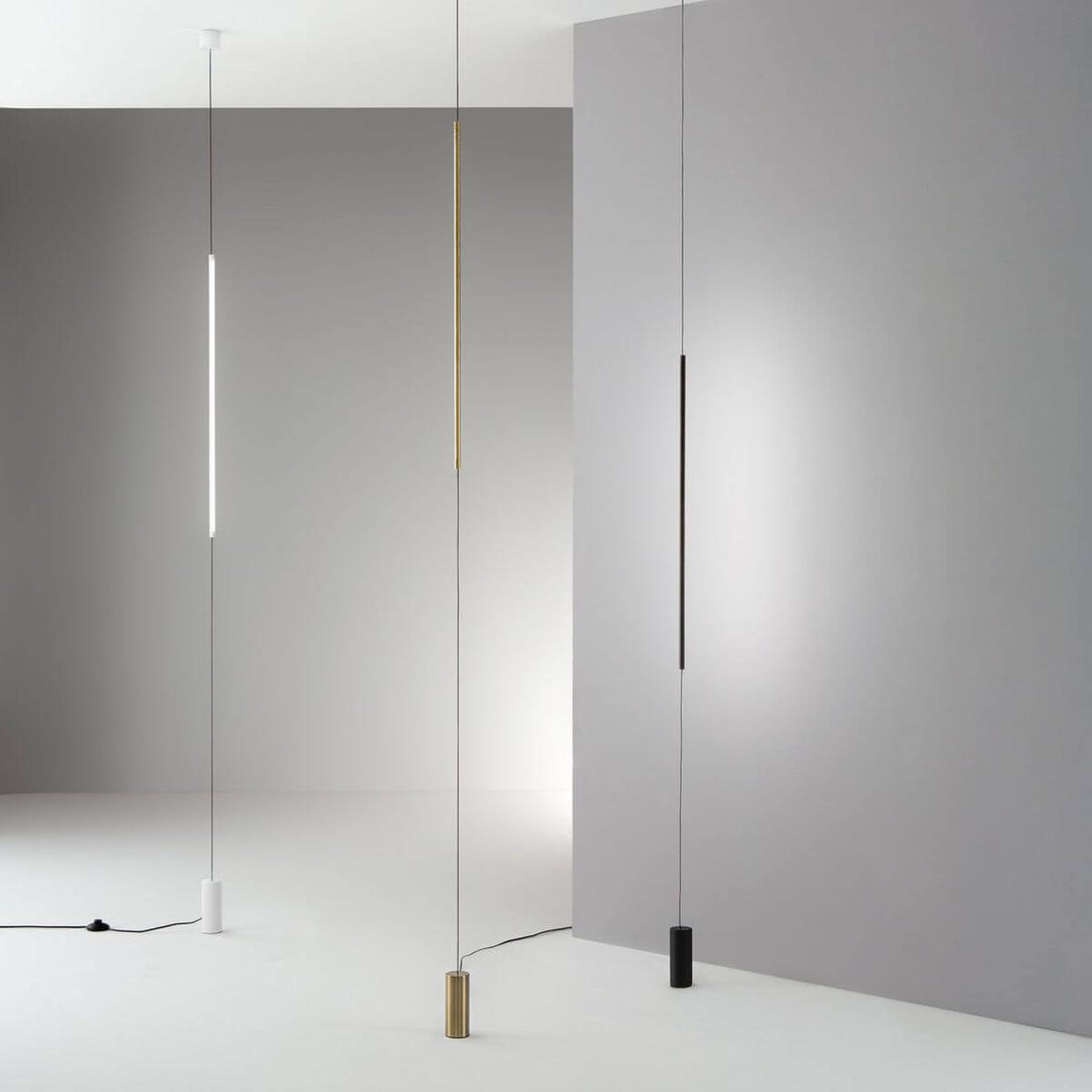 Lampadaire Filo laiton, verre