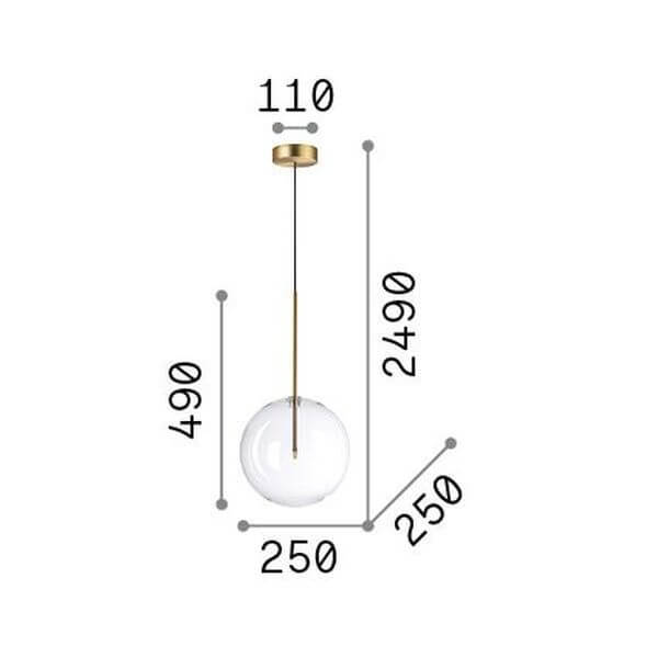 Suspension luminaire | Equinoxe H 49 cm