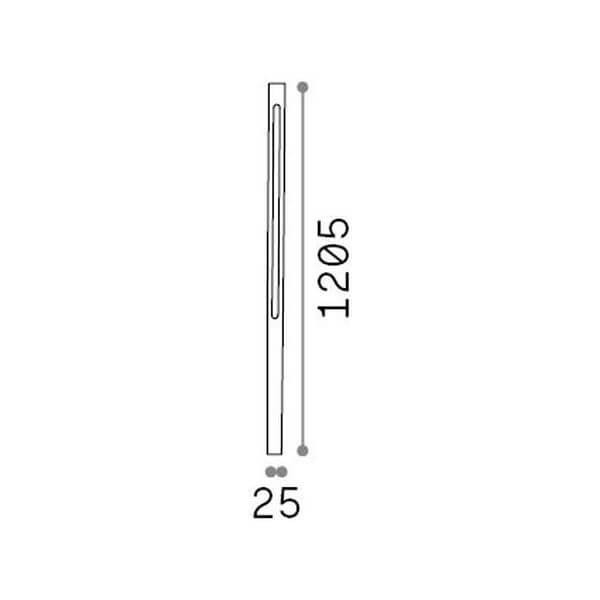 Lampadaire extérieur Jedi anthracite, verre (306797)
