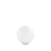 Lampe à poser Mapa Bianco blanche, verre, Ø 10 cm