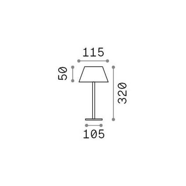 Lampe extérieure Pure marron