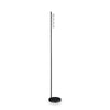 Lampadaire Ping Pong noir, verre