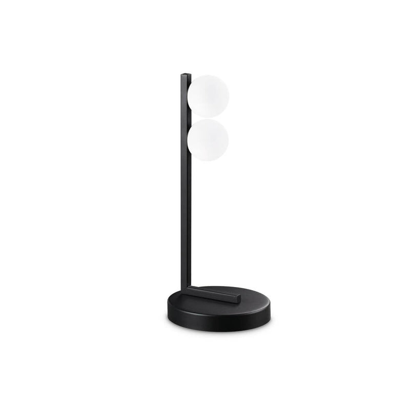 Lampe à poser Ping Pong noire, verre