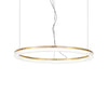 Suspension Crown laiton, verre, Ø 80 cm