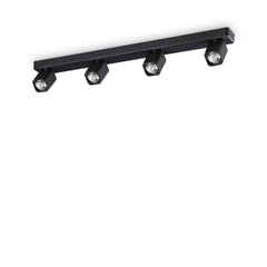 Plafonnier Rudy 4 lumières noir (321523)
