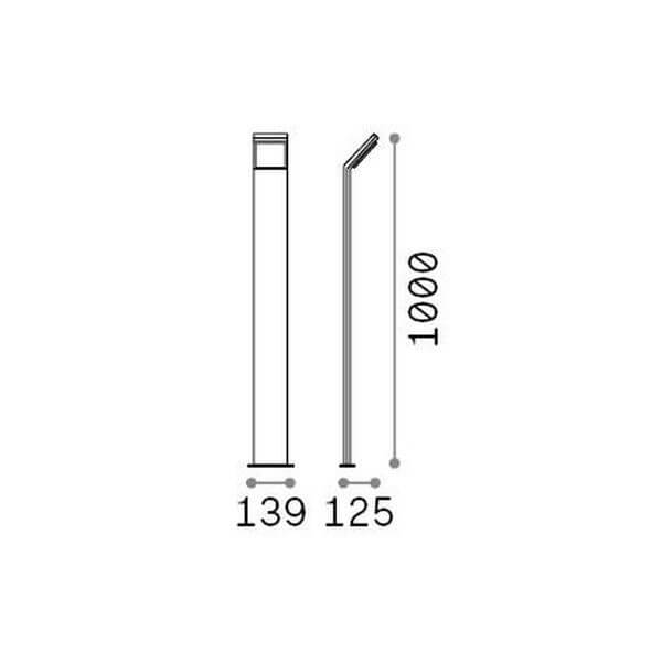 Lampadaire extérieur Style noir (322230)