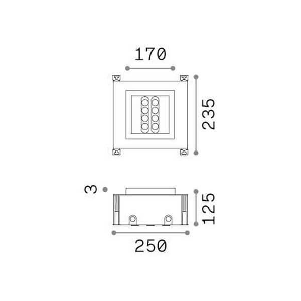 Luminaire extérieur Taurus, L 23,5 cm (325682)
