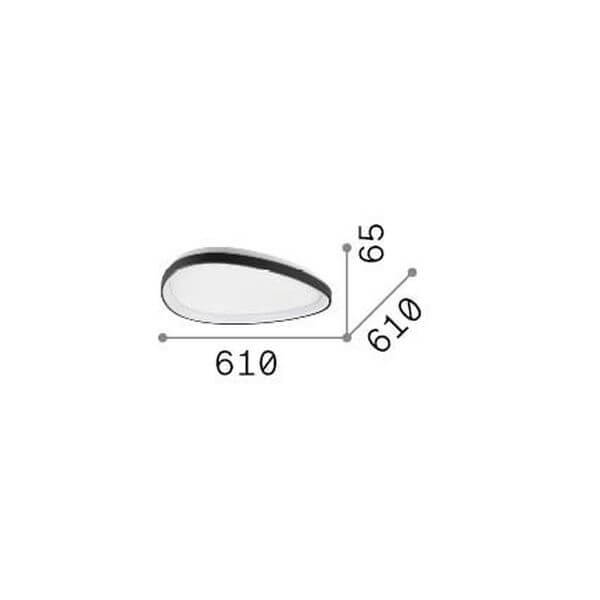 Plafonnier Gemini laiton, Ø 61 cm (328065)