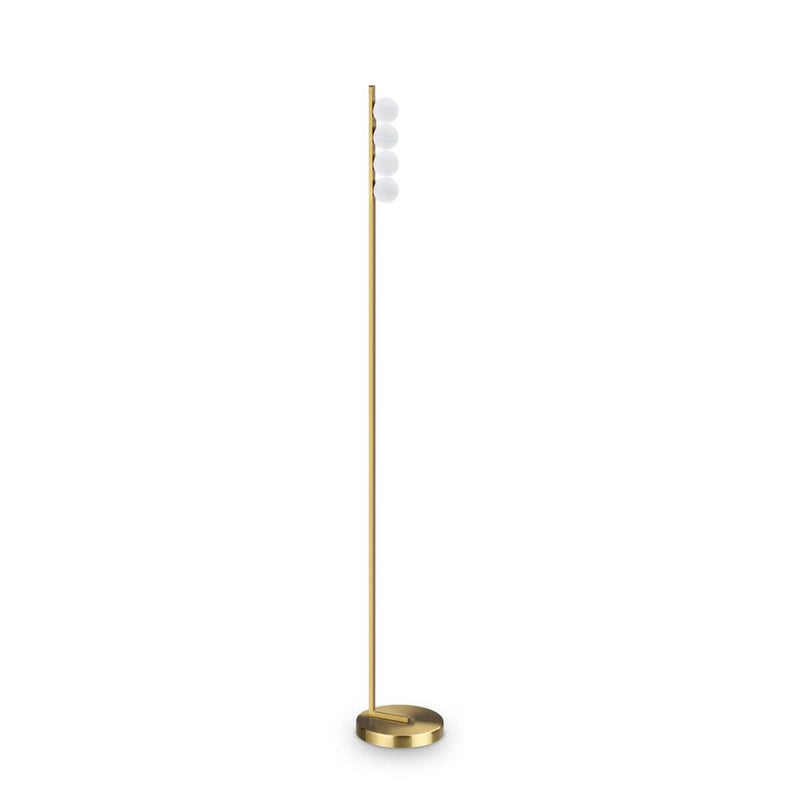 Lampadaire Ping Pong laiton, verre