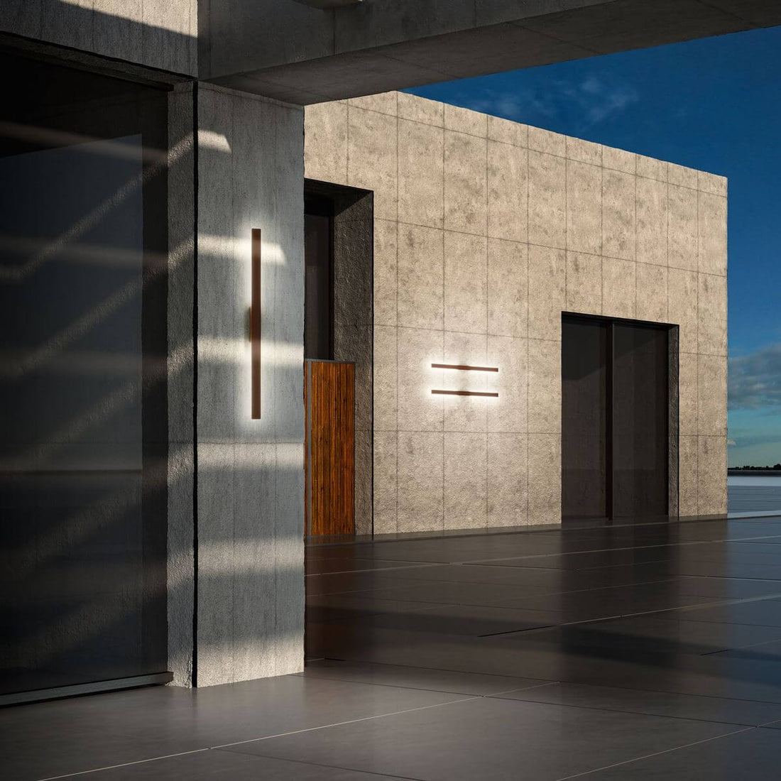 Applique murale Linea marron (328591)