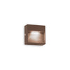 Applique extérieure Dedra marron, L 10 cm