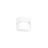 Applique extérieure Dedra blanche, L 10 cm