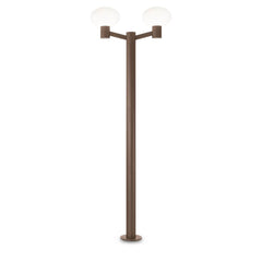 Lampadaire extérieur Clio 2 lumières marron