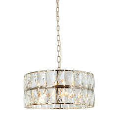 Lustre Intero S doré, cristal
