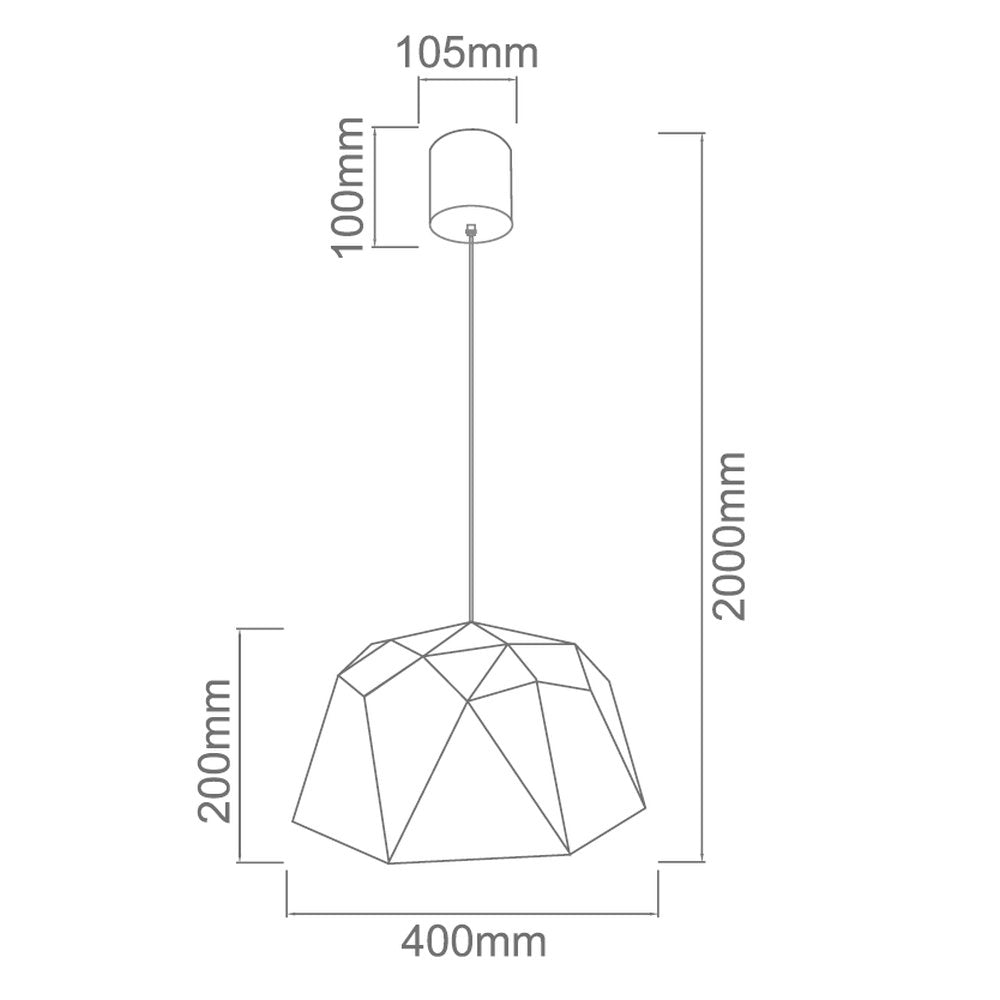 Suspension Iseo S blanche