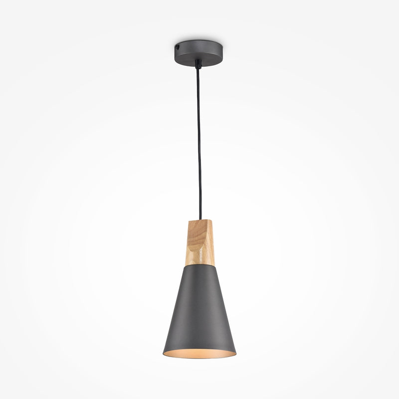 Bicones Suspension luminaire gris
