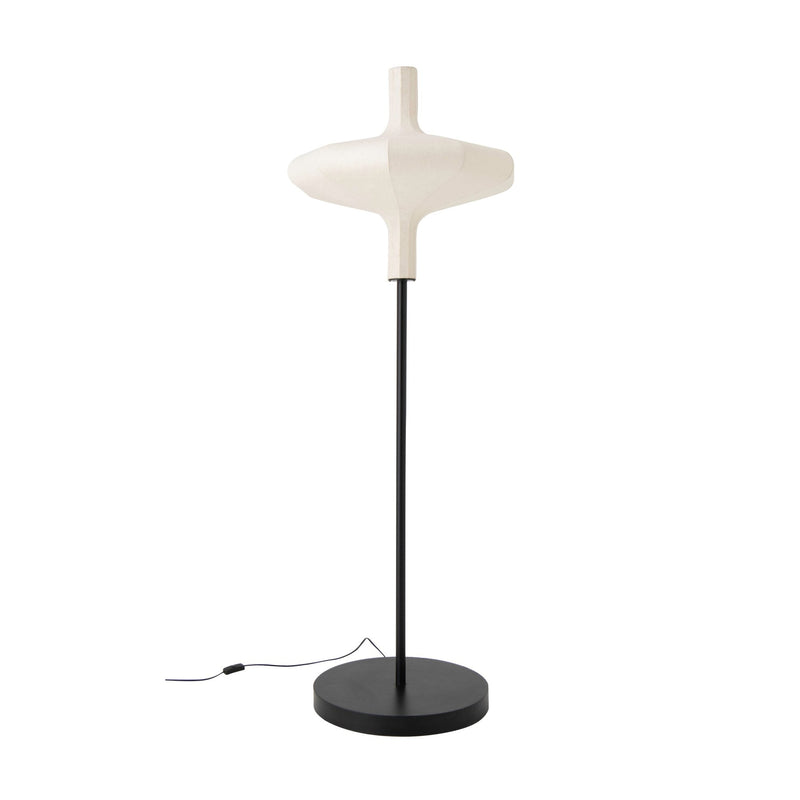 Lampadaire en papier naturel