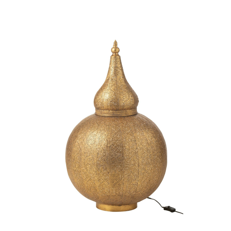 Lampe à poser Aladin en métal ajouré, grand modèle