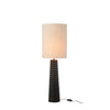 Lampe à poser Filetage en bois d'ailante noir