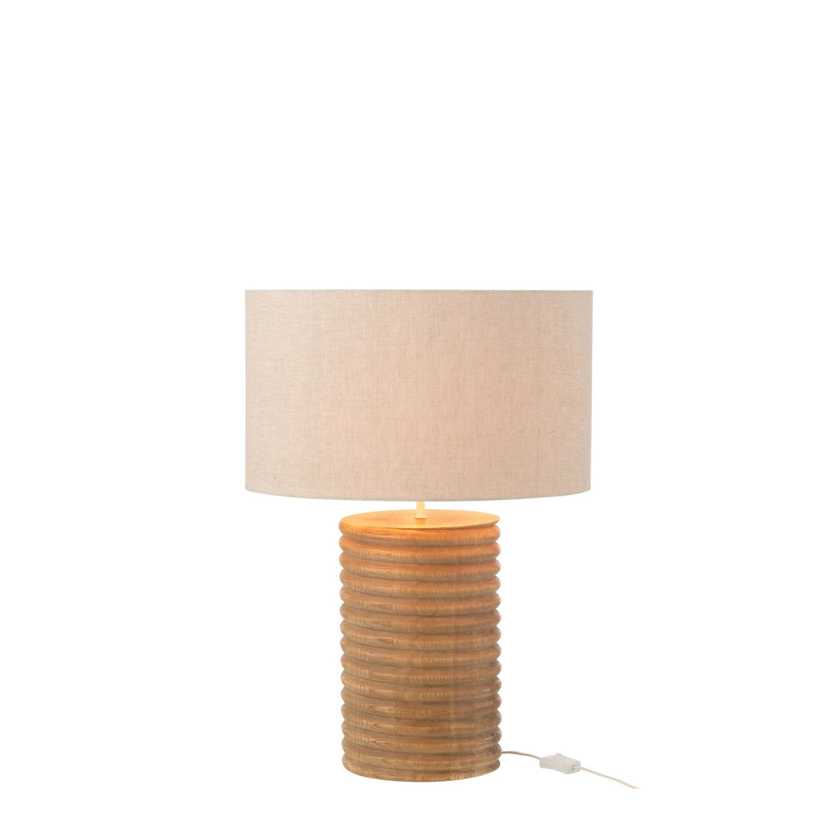 Lampe à poser Filetage en bois d'ailante, grand modèle