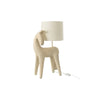 Lampe à poser cheval en résine beige