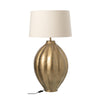 Lampe à poser côtelée en aluminium