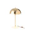 Lampe à poser en métal et marbre, doré