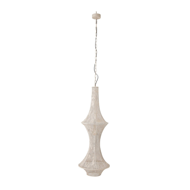Suspension Obi en fer blanc