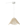 Suspension en corde de lin grège, H 22 cm