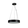 Suspension Jasmin 2 lumières noire, verre