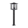 Luminaire extérieur Selto noir, verre