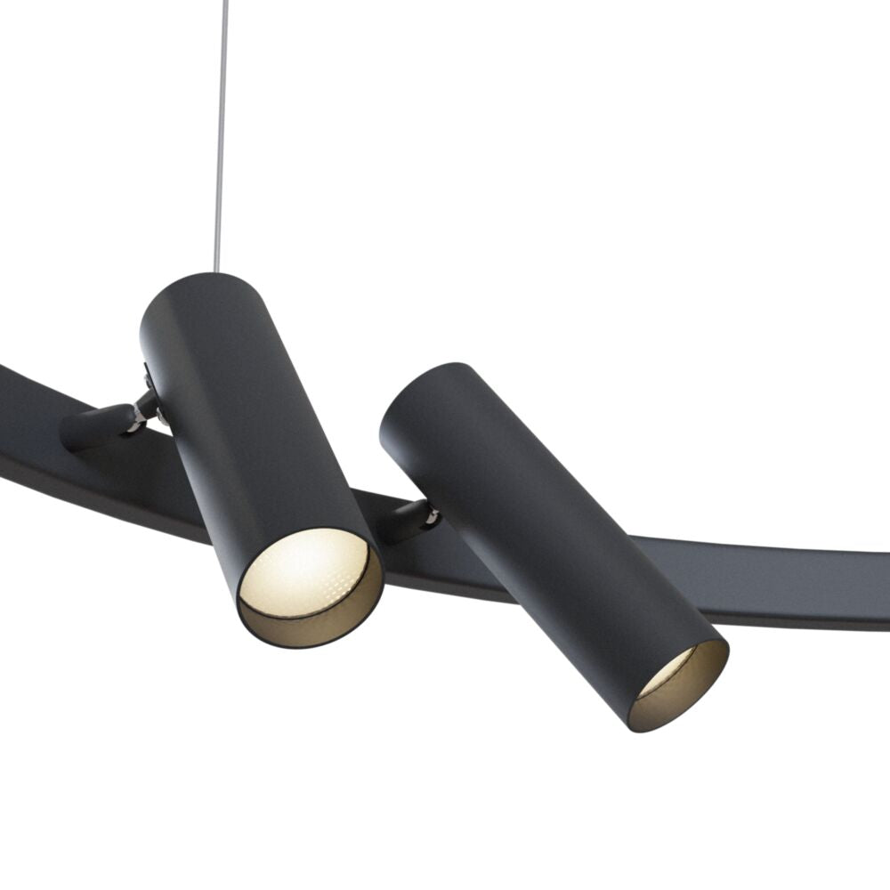 Satellite Suspension luminaire noir