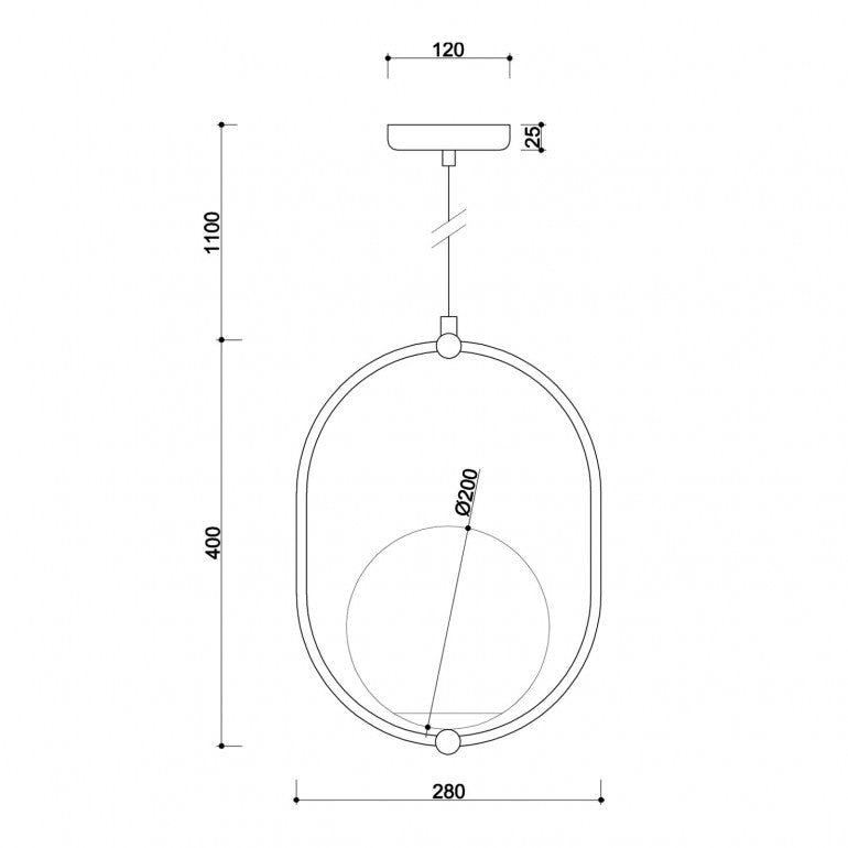 Suspension luminaire KOBAN B