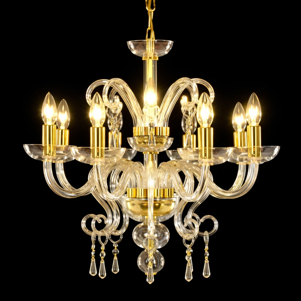 Lustre en verre transparent AL059