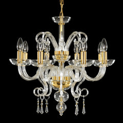 Lustre en verre transparent AL059