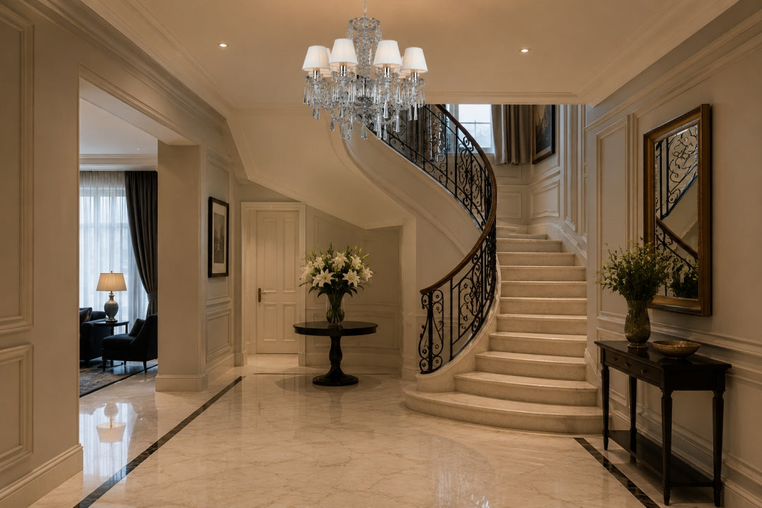 Lustre en cristal CRYSTAL-WHITE