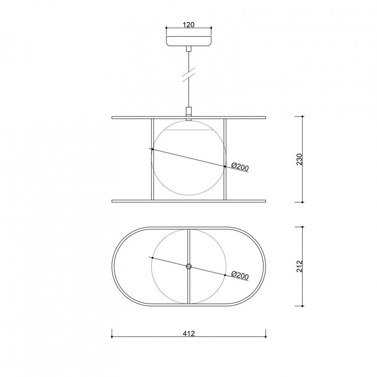Suspension led chambre | Orlia